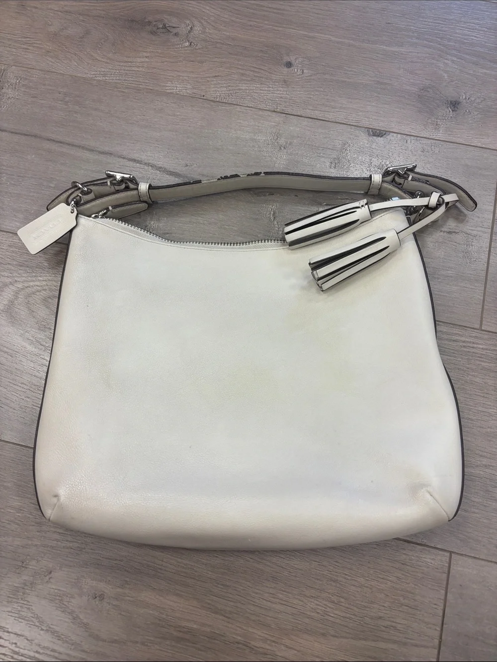 Coach vintage legacy Leather Shoulder Bag with Tassel